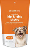 Amazon Basics Premium Dog Hip &amp; Joint Supplement Chews with EPA and DHA, 120 Count (Previously Solimo)