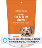 Amazon Basics Premium Dog Hip &amp; Joint Supplement Chews with EPA and DHA, 120 Count (Previously Solimo)