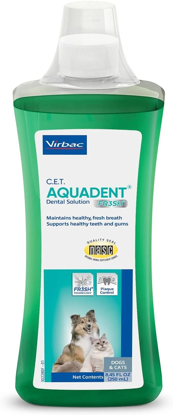 C.E.T. Aquadent Fr3sh Dental Solution for Dogs &amp; Cats, 250 ml