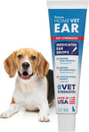 TropiClean HomeVet Medicated Ear Drops for Dogs, Vet Recommended, 2oz