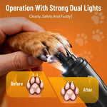 Electric Dog Nail Grinder: Upgraded 5-Speed Quiet Dog Nail Trimmer-Safe Painless Nail File for Claw Trimming &amp; Grooming Care at Home for Dogs &amp; Cats