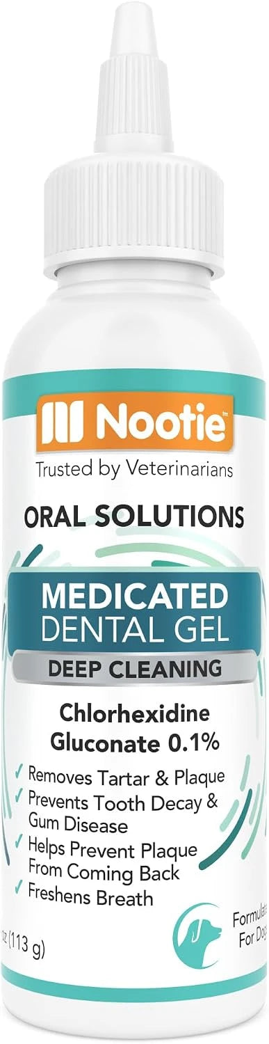 Nootie Medicated Dental Gel for Dogs with Chlorhexidine