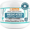 Nootie Medicated Dental Wipes for Dogs with Chlorhexidine, 60 Ct