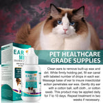 Ear Mites Treatment for Dogs &amp; Cats - Cat Ear Mite Treatment with Aloe Vera, Kills on Contact &amp; Soothes Itching, Vet-Recommended Formula for Pets Ear Cleaning, Fast-Acting 0.75oz Bottle