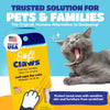 Soft Claws Nail Caps for Medium Cats, 40 Caps, Clear