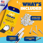 Soft Claws Nail Caps for Medium Cats, 40 Caps, Pink Sparkle