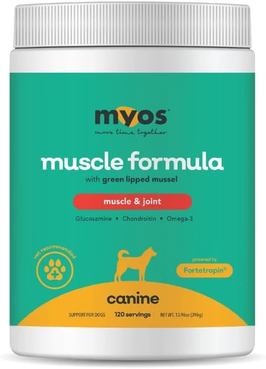 MYOS Muscle &amp; Joint Dog Supplement - Hip &amp; Joint Support Powder - 396g