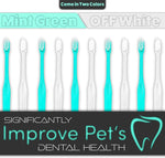 H&amp;H Pets Toothbrush for Small Dogs &amp; Cats - Soft and Extra Small Toothbrush Designed for Cats, Puppies, and XS Breed Dogs Like Teacups, Chihuahuas, Yorkshire, and Poodle, 8 Count Pack