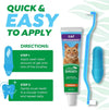 TropiClean Fresh Breath Cat Toothbrush and Toothpaste Kit, Easy Dental Care