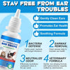 Ear Infection Treatment Drops for Dogs and Cats,with 1% Hydrocortisone Soothing Dog Yeast Infection, Itchy Ear Relief-Treats Ear Infections for Dogs &amp; Cats - 2 fl oz
