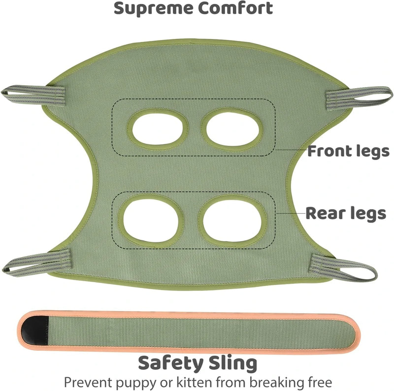 Cat Grooming Hammock for Nail Trimming, Cat Nail Clipper Hammock Harness