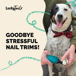 LuckyTail Dog Nail Grinder, Whisper-Quiet, Low-Vibration Trimmer with Light
