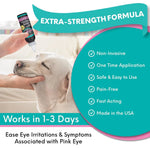 Curicyn Pink Eye Solution (3 oz), Dog Eye Drops, Conjunctivitis Eye Drops for Dogs, Cats, Livestock and Horses, Dog Eye Wash with Purified Anolyte, Safe and Soothing Dog Eye Drops for Infection