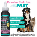 Curicyn Pink Eye Solution (3 oz), Dog Eye Drops, Conjunctivitis Eye Drops for Dogs, Cats, Livestock and Horses, Dog Eye Wash with Purified Anolyte, Safe and Soothing Dog Eye Drops for Infection