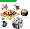 VICTHY 100pcs (10 Colors) Cat Nail Caps, Cat Claw Caps Cat Nail Covers with Adhesive Glue and Applicators (S)