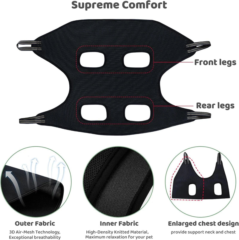 Guzekier Pet Dog Grooming Hammock Harness for Cats &amp; Dogs, Dog Sling for Grooming, Dog Hammock Restraint Bag with Nail Clippers/Trimmer, Nail File, Pet Comb,Ear/Eye Care