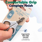Formit Crafts Ocean Plastic Pet Nail Clippers for Cats and Small Dogs - Professional Stainless Steel Dog Nail Trimmer, Handles Made from Recycled Ocean-Bound Plastic,Color Gray