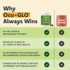 Ocu-GLO Cat &amp; Dog Supplement for Eye Support - Chewable Vision Vitamins Supplements for Large and Small Pets Care with Lutein, Omega-3 Fatty Acids, Grape Seed Extract &amp; Antioxidants