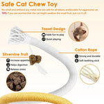 Tocirelo Cat Chew Rope Toy, Cotton Cat Chew Toy for Teeth Cleaning 6Pack