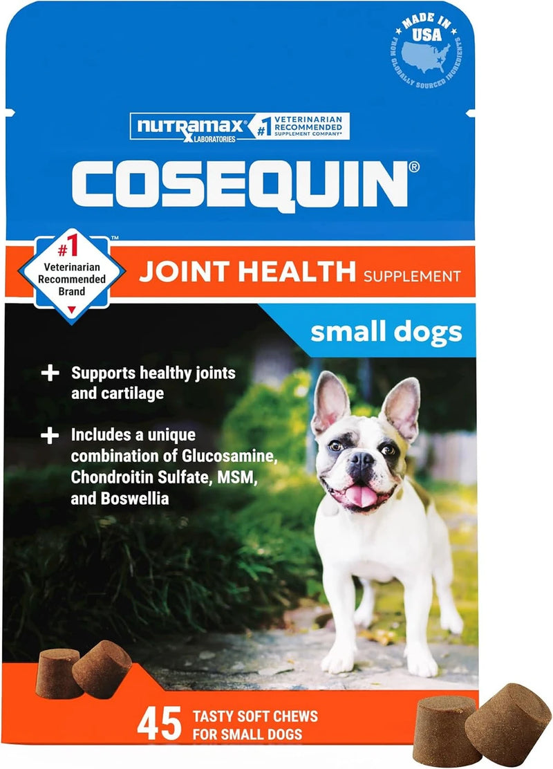 Nutramax Cosequin Small Dog Joint Supplement, Soft Chews, 45ct