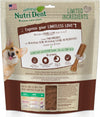 Nylabone Nutri Dent Dog Dental Chews - Natural Dog Teeth Cleaning &amp; Breath Freshener - Dental Treats for Dogs - Filet Mignon Flavor, Mini (160 Count)