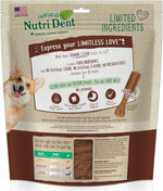 Nylabone Nutri Dent Dog Dental Chews - Natural Dog Teeth Cleaning &amp; Breath Freshener - Dental Treats for Dogs - Filet Mignon Flavor, Mini (160 Count)