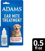 ADAMS Ear Mite Treatment for Dogs &amp; Cats, Soothing Aloe, 0.5 Fl Oz
