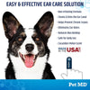 Pet MD Advanced Ear Finger Wipes for Dogs &amp; Cats - Cucumber Melon (50ct)