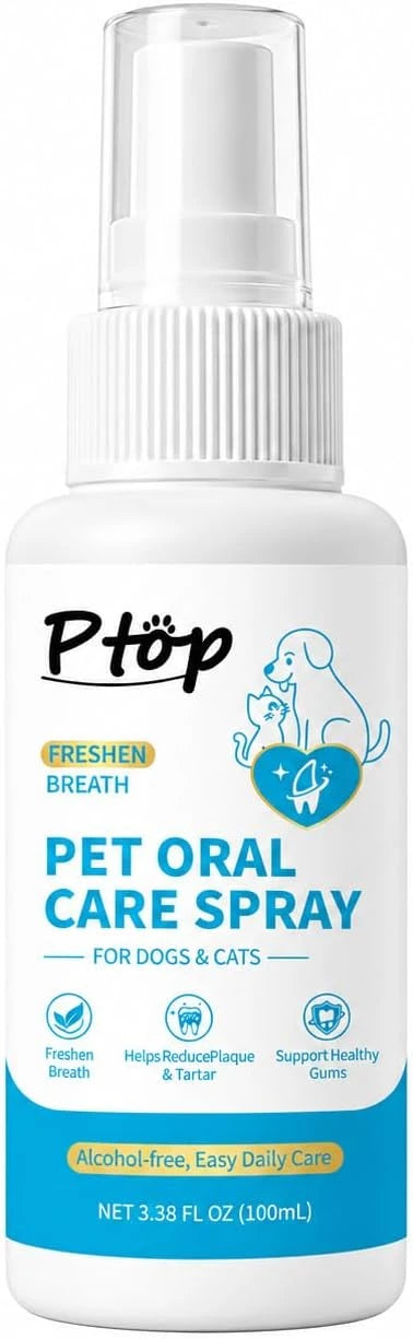 Pet Oral Care Spray, Breath Freshener &amp; Teeth Cleaning Pet Dental Care Spray for Dogs &amp; Cats, Reduce Plaque &amp; Tartar, Supports Gum Health,Oral Hygiene for Pets (1 PCS)